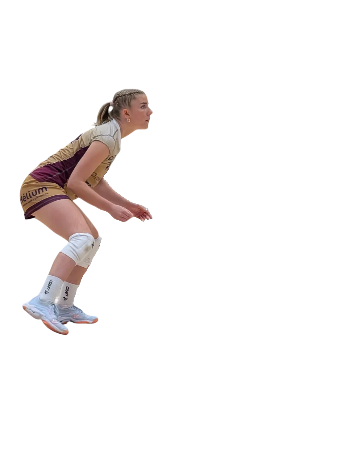 Filippa Brink, n°10 des Comètes, en position de réception